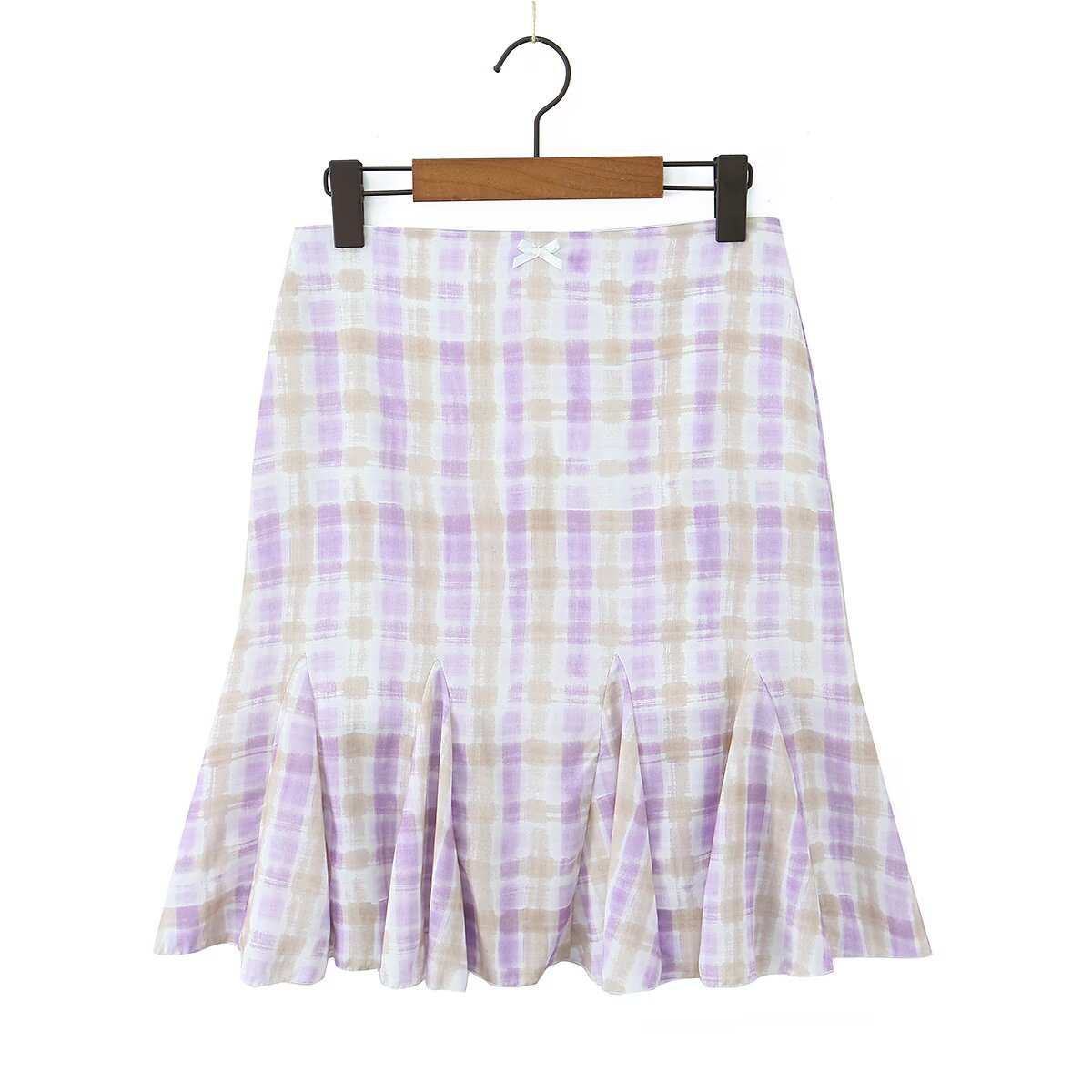 Spicy girl big plaid small suspender+plaid skirt set