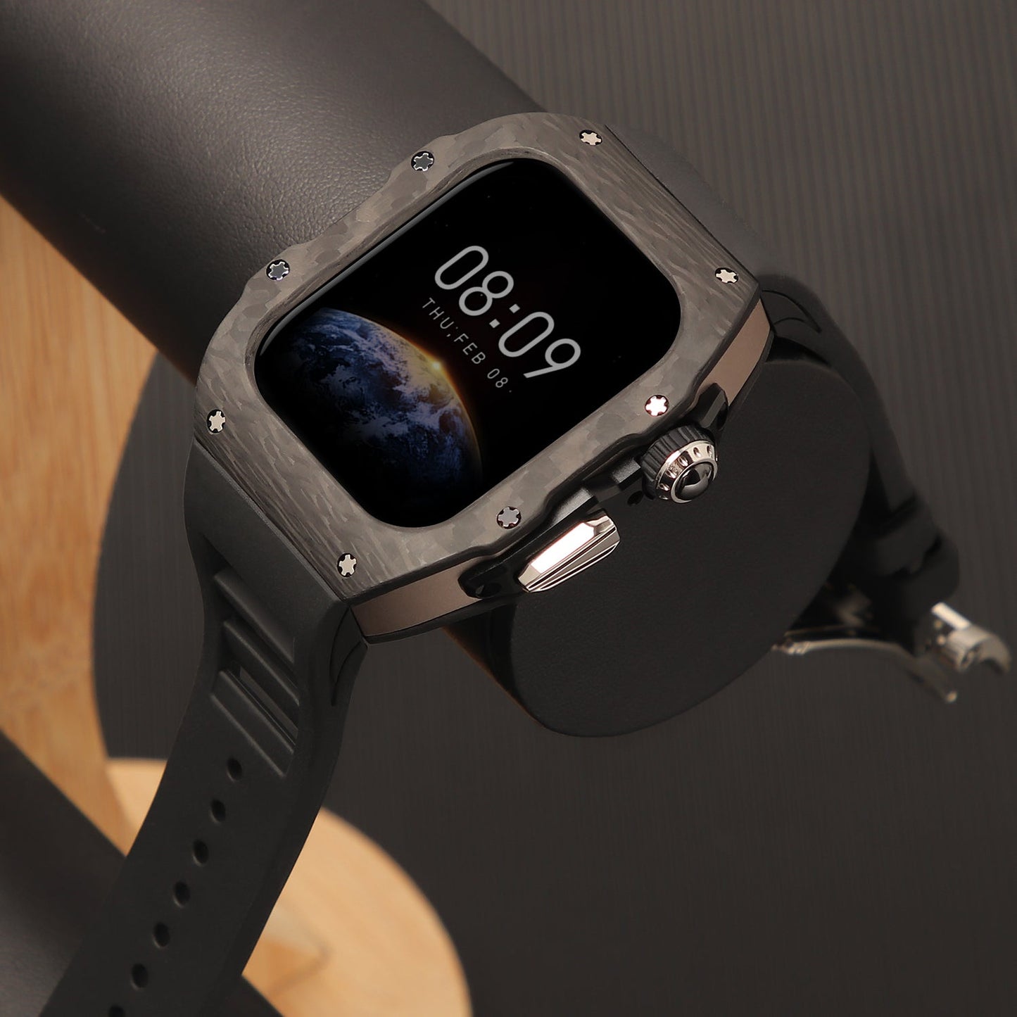 Luxury Mod Kit for Apple Watch 10/11 (42/46mm) - Silver Edition
