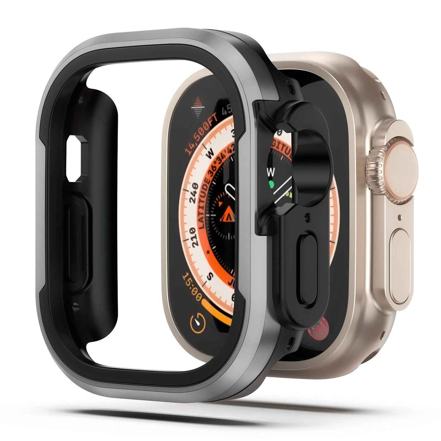 Aluminum Alloy Case for Apple Watch ultra 1-2-3 Series 9 8 7 6 5 4 3 2 1 SE