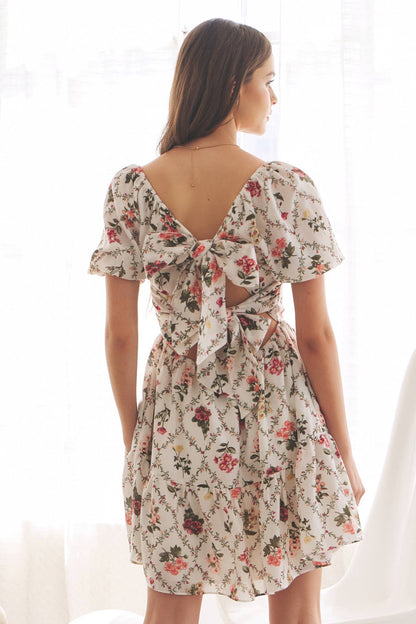 Whimsical Tie-Back Dress