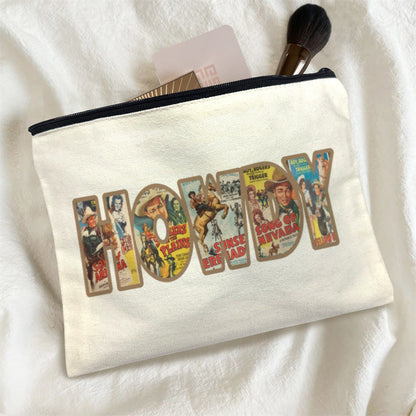 Baha Ranch Vintage Howdy Cosmetic Bag Pack of 5 Made in America