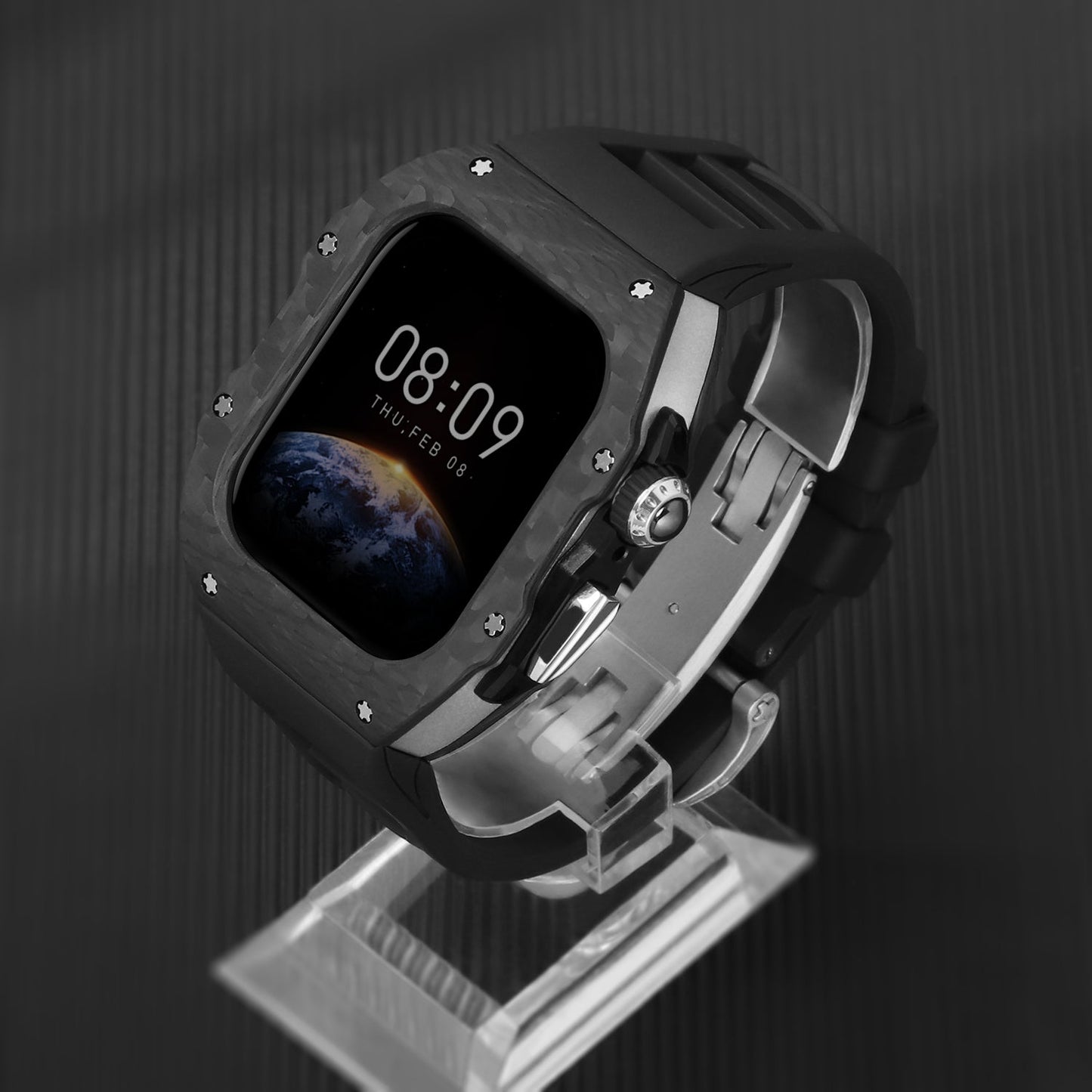Luxury Mod Kit for Apple Watch 10/11 (42/46mm) - Silver Edition