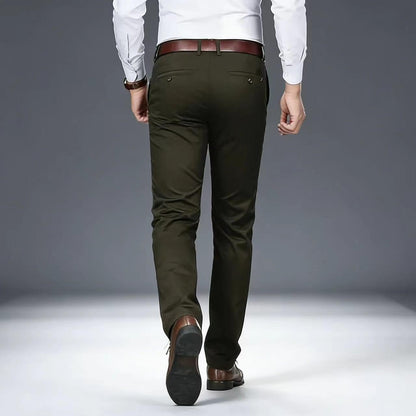 Men's Formal Dress Pants, Straight Fit Wrinkle-Resistant for Wedding and Formal Occasions