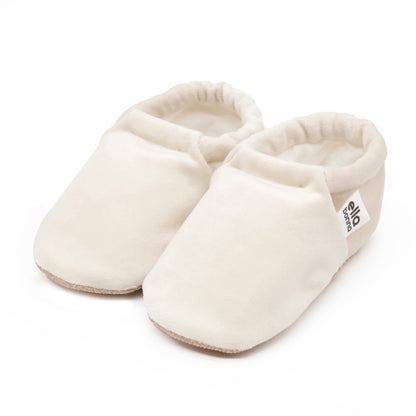 Organic Cotton Velvet Home Nursery Moccasin Shoes