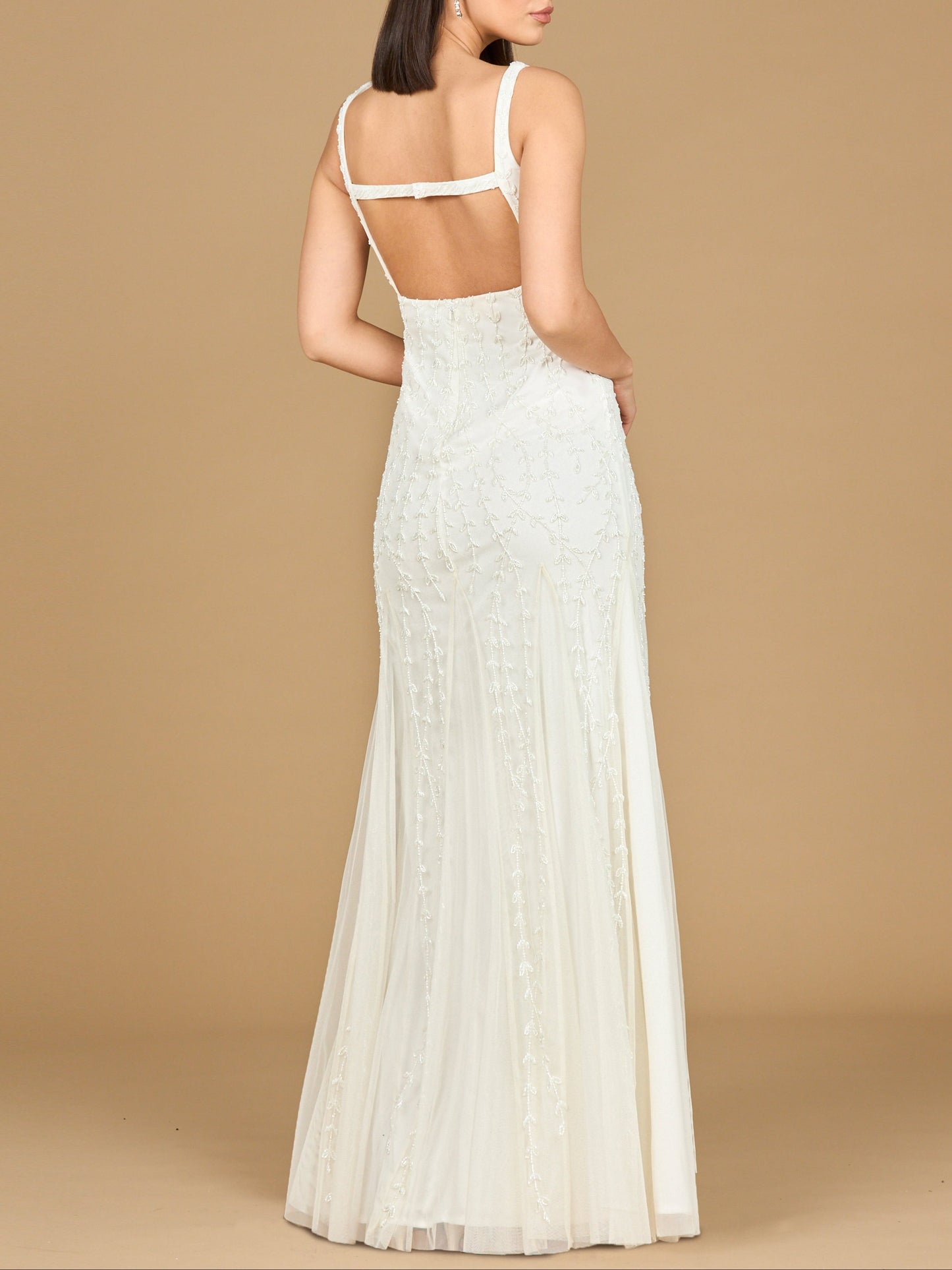 Lara 51217 -Beaded Bridal Gown with Godets