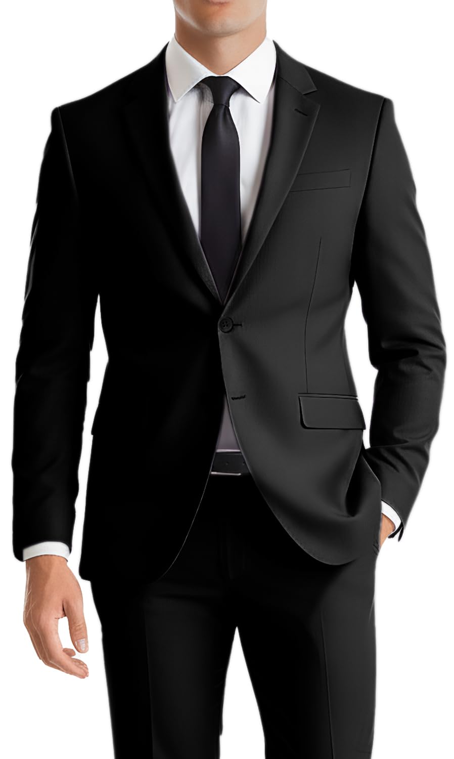 Mens Suit 2 Piece Formal Business Tuxedo for Men Wedding Prom Groom Outfit Blazer Dress Pants Suit Set
