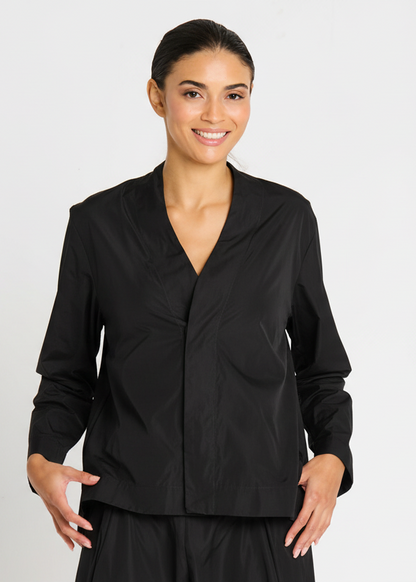 Nylon Minimal Swing Jacket - Black