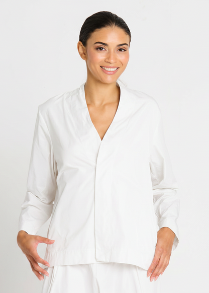 Nylon Minimal Swing Jacket - White