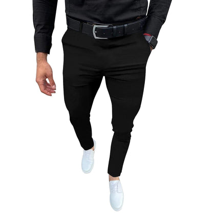 Percle Dress Pants for Men Business Casual Slacks Stretch Slim Fit Suit Pants