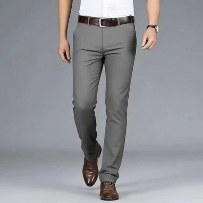 Men's Formal Dress Pants, Straight Fit Wrinkle-Resistant for Wedding and Formal Occasions