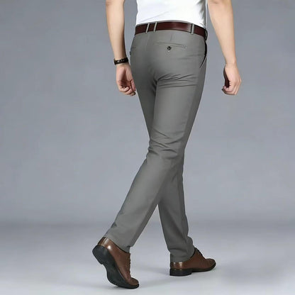Men's Formal Dress Pants, Straight Fit Wrinkle-Resistant for Wedding and Formal Occasions