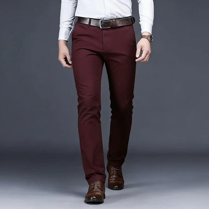 Men's Formal Dress Pants, Straight Fit Wrinkle-Resistant for Wedding and Formal Occasions