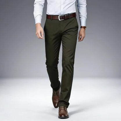 Men's Formal Dress Pants, Straight Fit Wrinkle-Resistant for Wedding and Formal Occasions