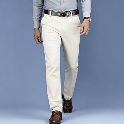 Men's Formal Dress Pants, Straight Fit Wrinkle-Resistant for Wedding and Formal Occasions