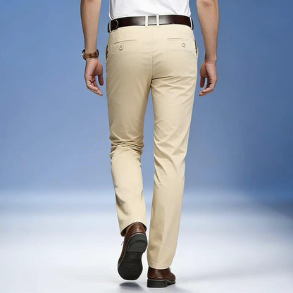 Men's Formal Dress Pants, Straight Fit Wrinkle-Resistant for Wedding and Formal Occasions