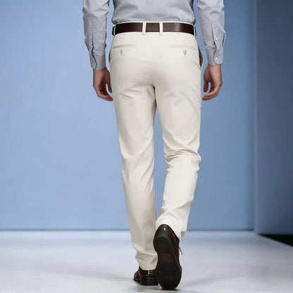 Men's Formal Dress Pants, Straight Fit Wrinkle-Resistant for Wedding and Formal Occasions