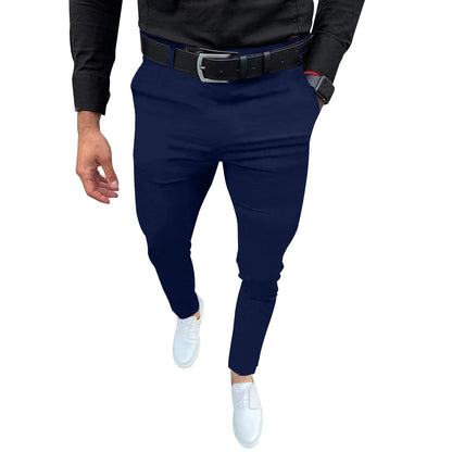 Percle Dress Pants for Men Business Casual Slacks Stretch Slim Fit Suit Pants
