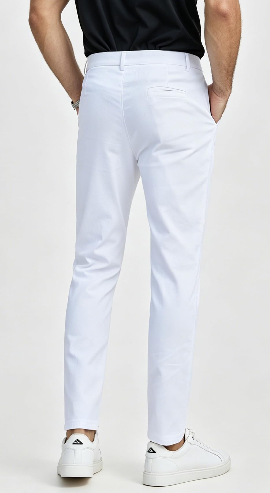 Percle Dress Pants for Men Business Casual Slacks Stretch Slim Fit Suit Pants
