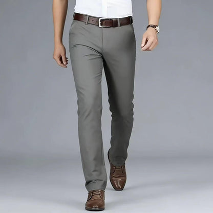 Men's Formal Dress Pants, Straight Fit Wrinkle-Resistant for Wedding and Formal Occasions