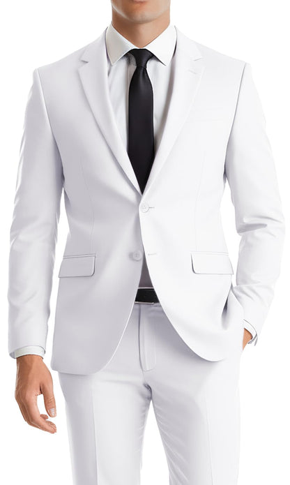 Mens Suit 2 Piece Formal Business Tuxedo for Men Wedding Prom Groom Outfit Blazer Dress Pants Suit Set