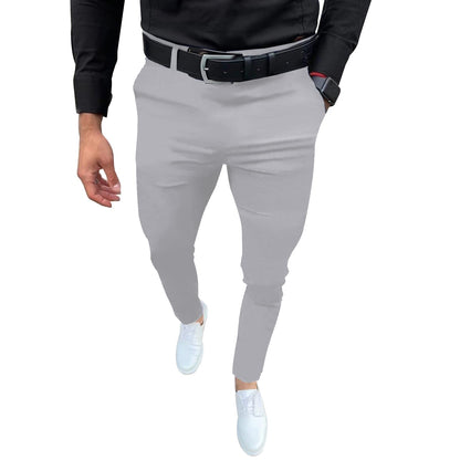 Percle Dress Pants for Men Business Casual Slacks Stretch Slim Fit Suit Pants