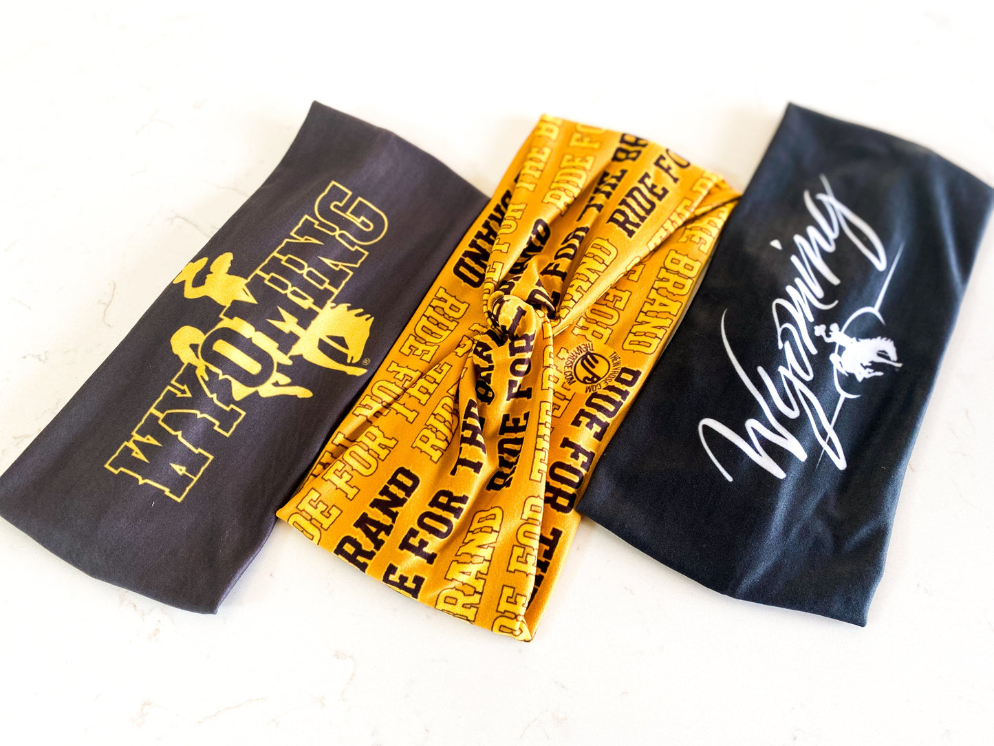 State of Wyoming Headband in Black