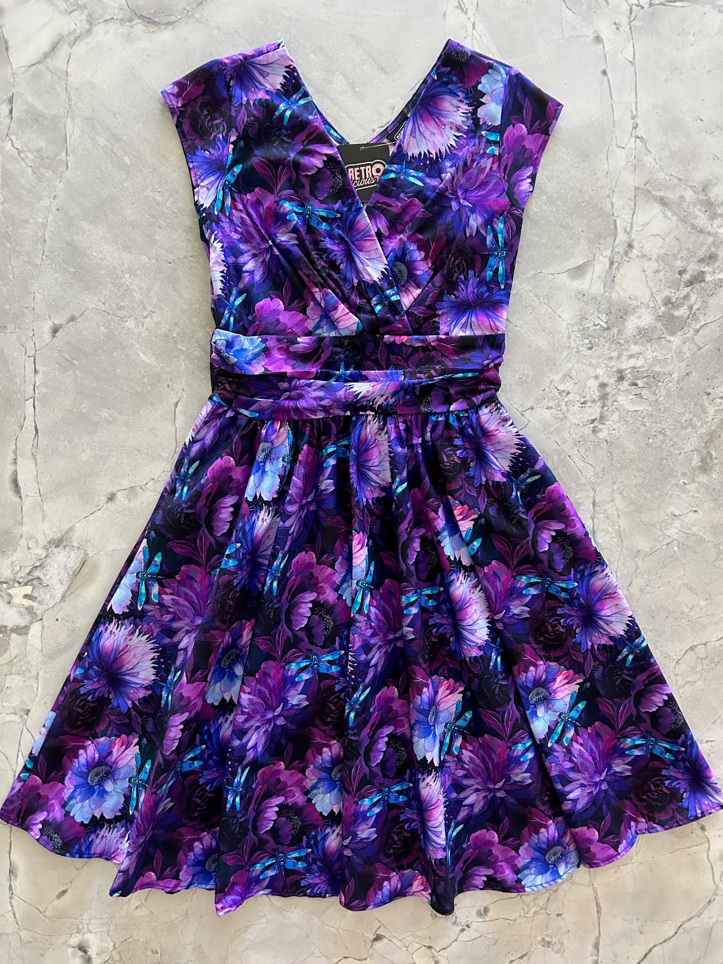 Dragonfly Floral Greta Dress