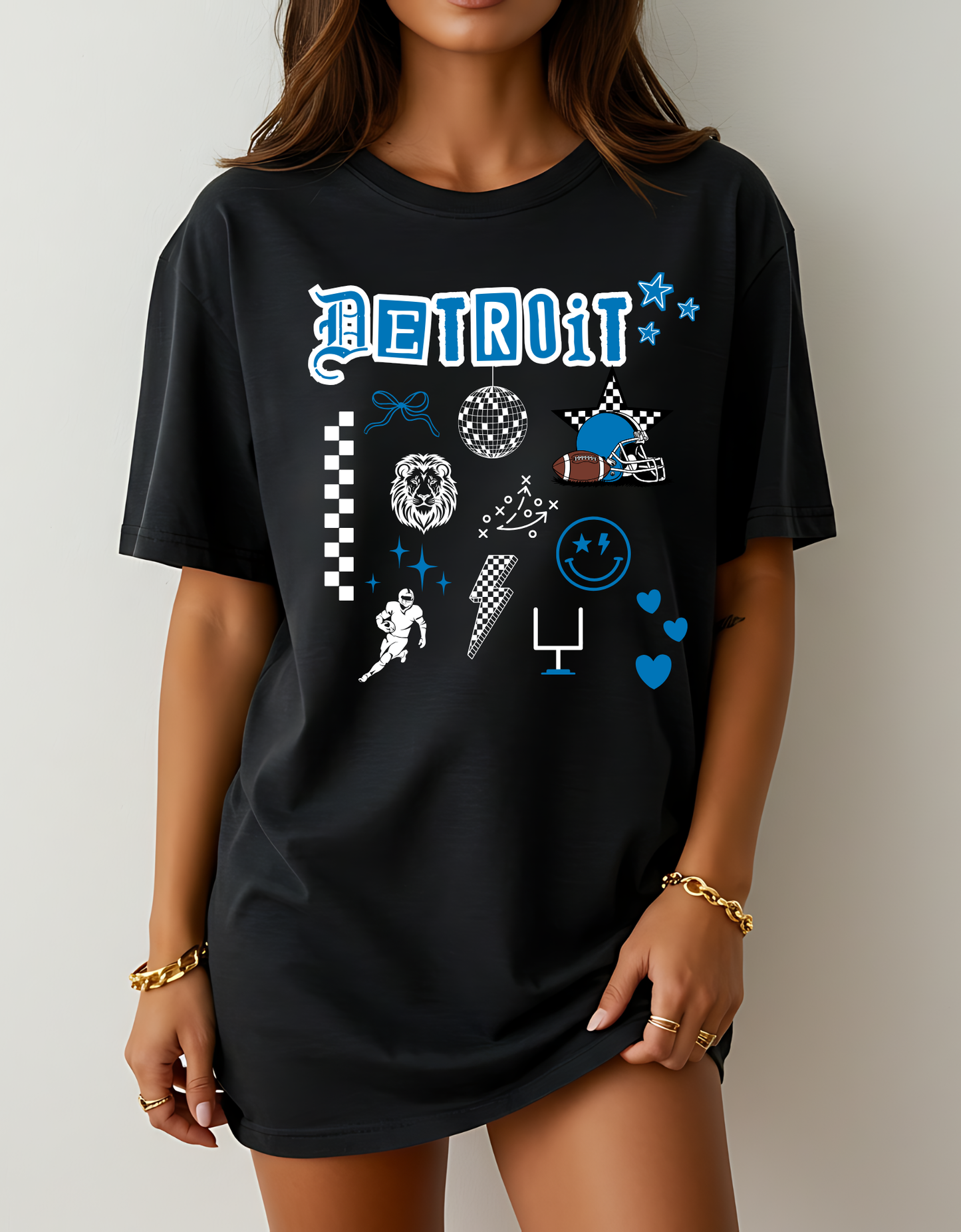 Detroit Football Collage Shirt