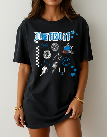 Detroit Football Collage Shirt
