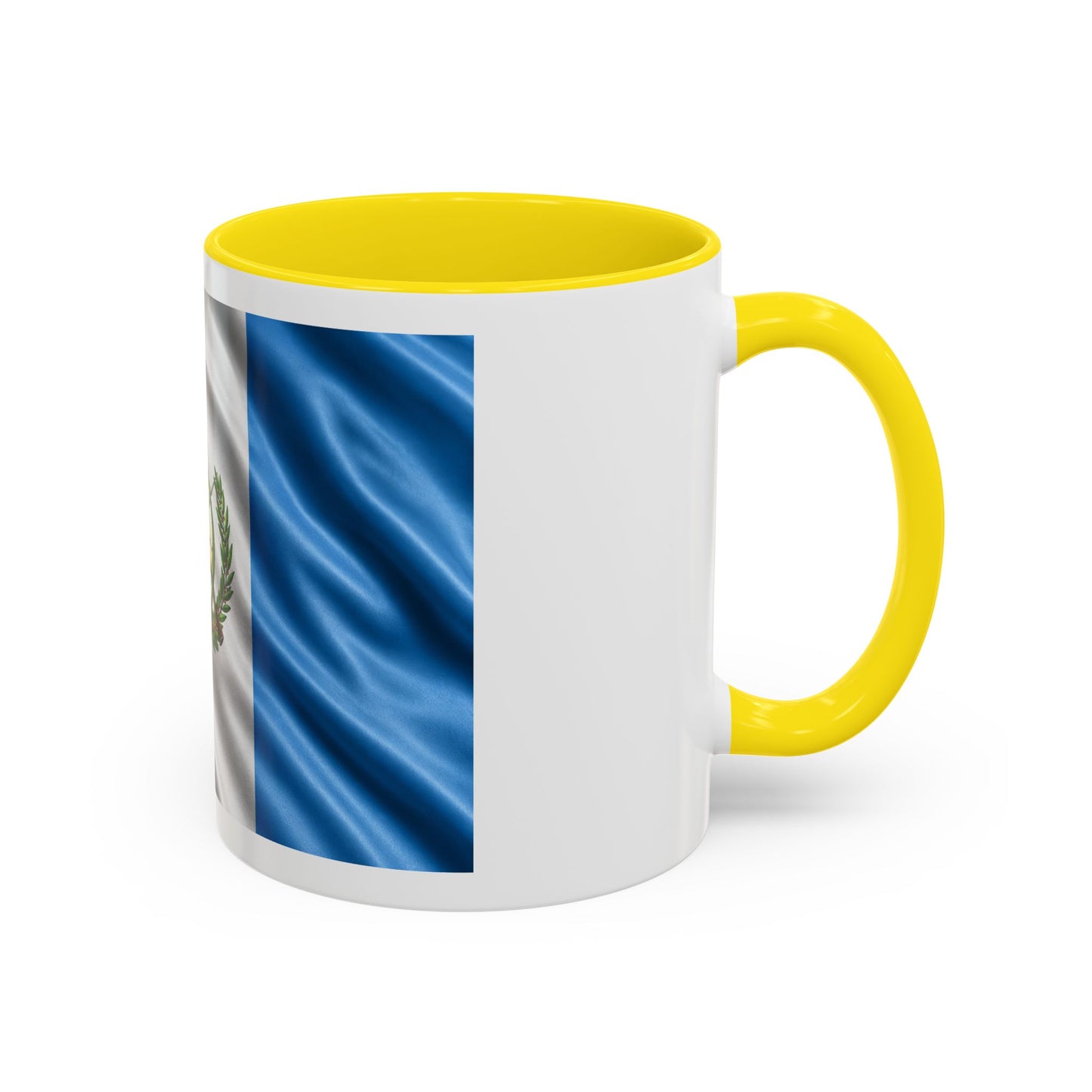 Guatemala Flag Accent Coffee Mug – 11/15oz Patriotic National Emblem Ceramic Mug