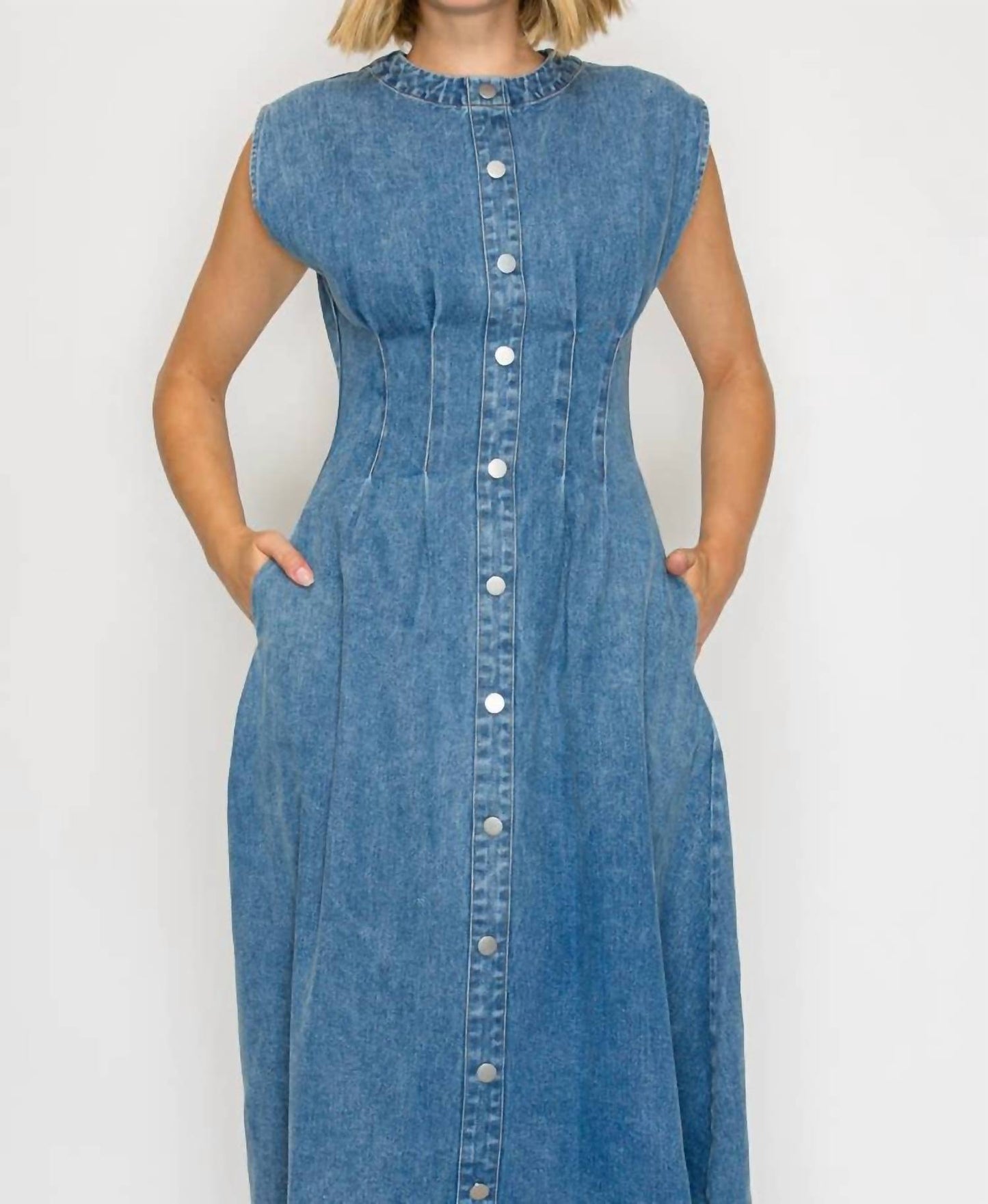 Timeless Button Down Midi Dress