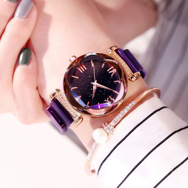 Star watch steel belt watch ladies casual watch (See size chart where applicable)
