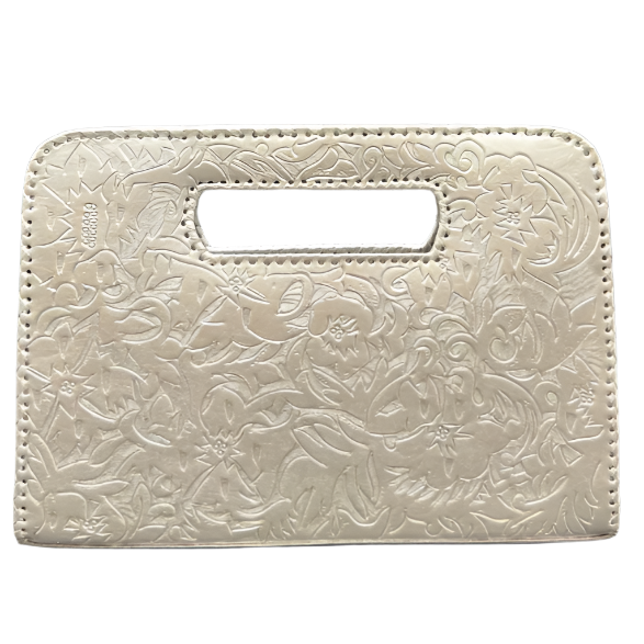 The Claire| Hand-Tooled Leather Statement Clutch
