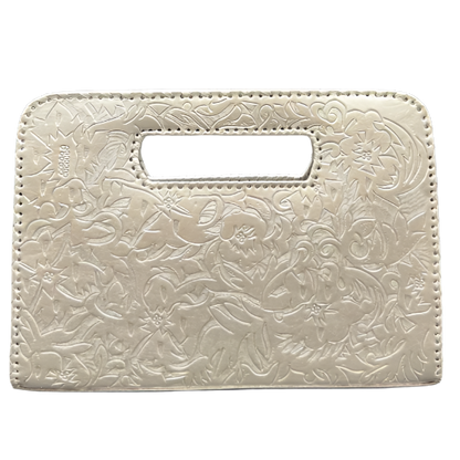The Claire| Hand-Tooled Leather Statement Clutch
