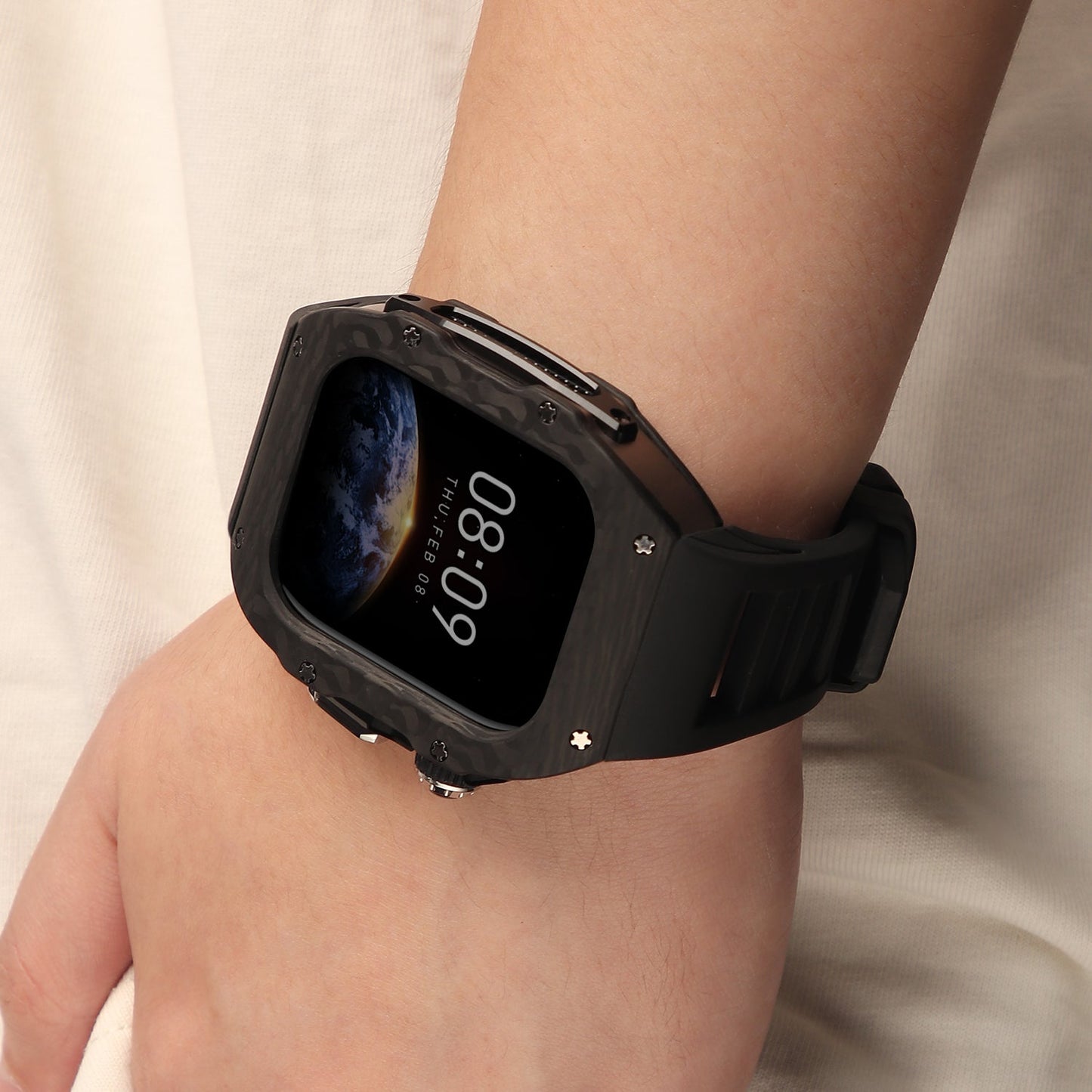 Luxury Mod Kit for Apple Watch 10/11 (42/46mm) - Silver Edition