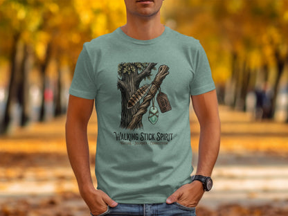 Heritage Walking Stick Spirit: Journey Nomad Tee