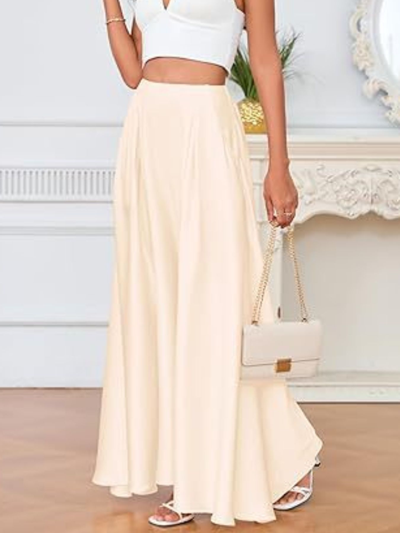 A-Line Maxi Skirt with Pockets