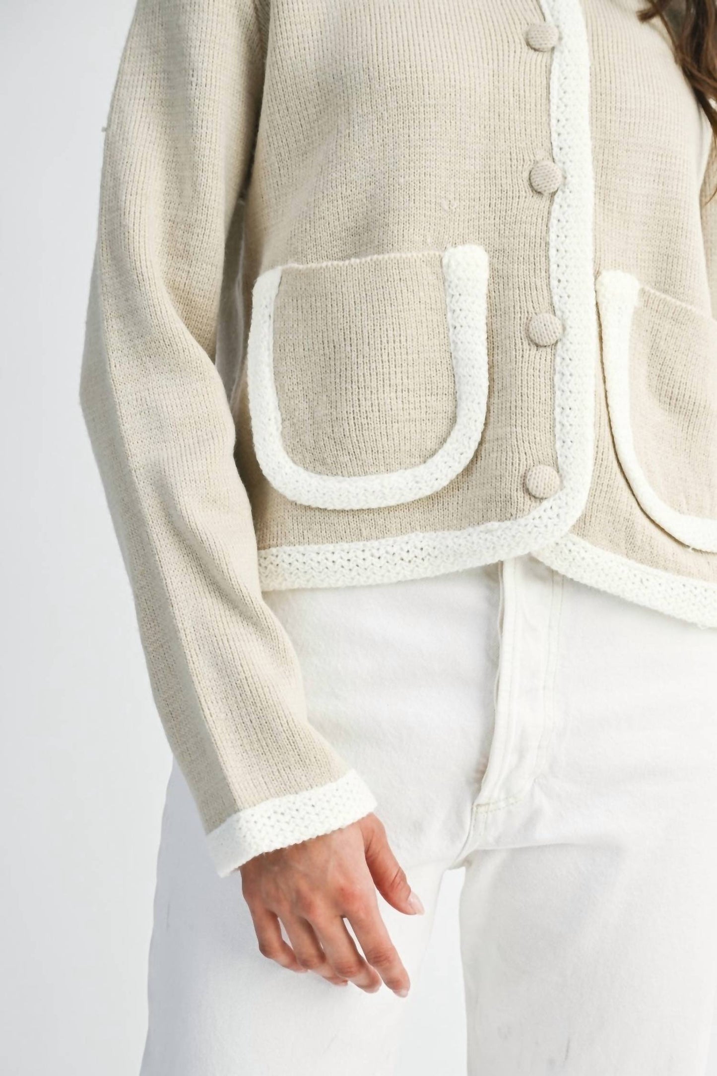 Addison Front Pocket Detail Cardigan