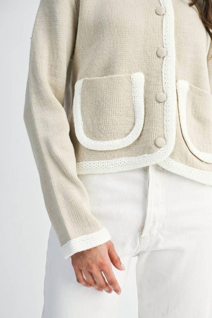 Addison Front Pocket Detail Cardigan