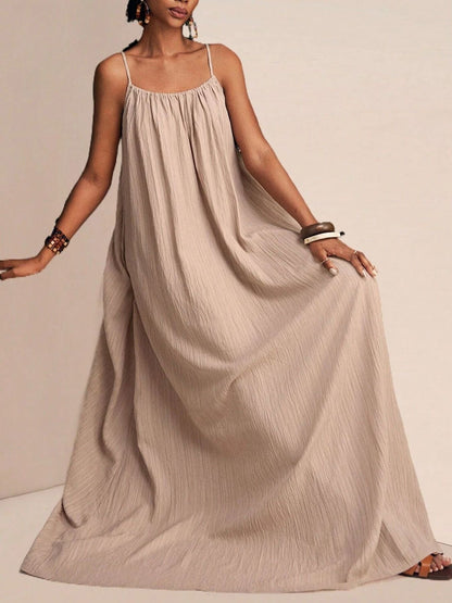 Spaghetti Strap Flowy Maxi Dress