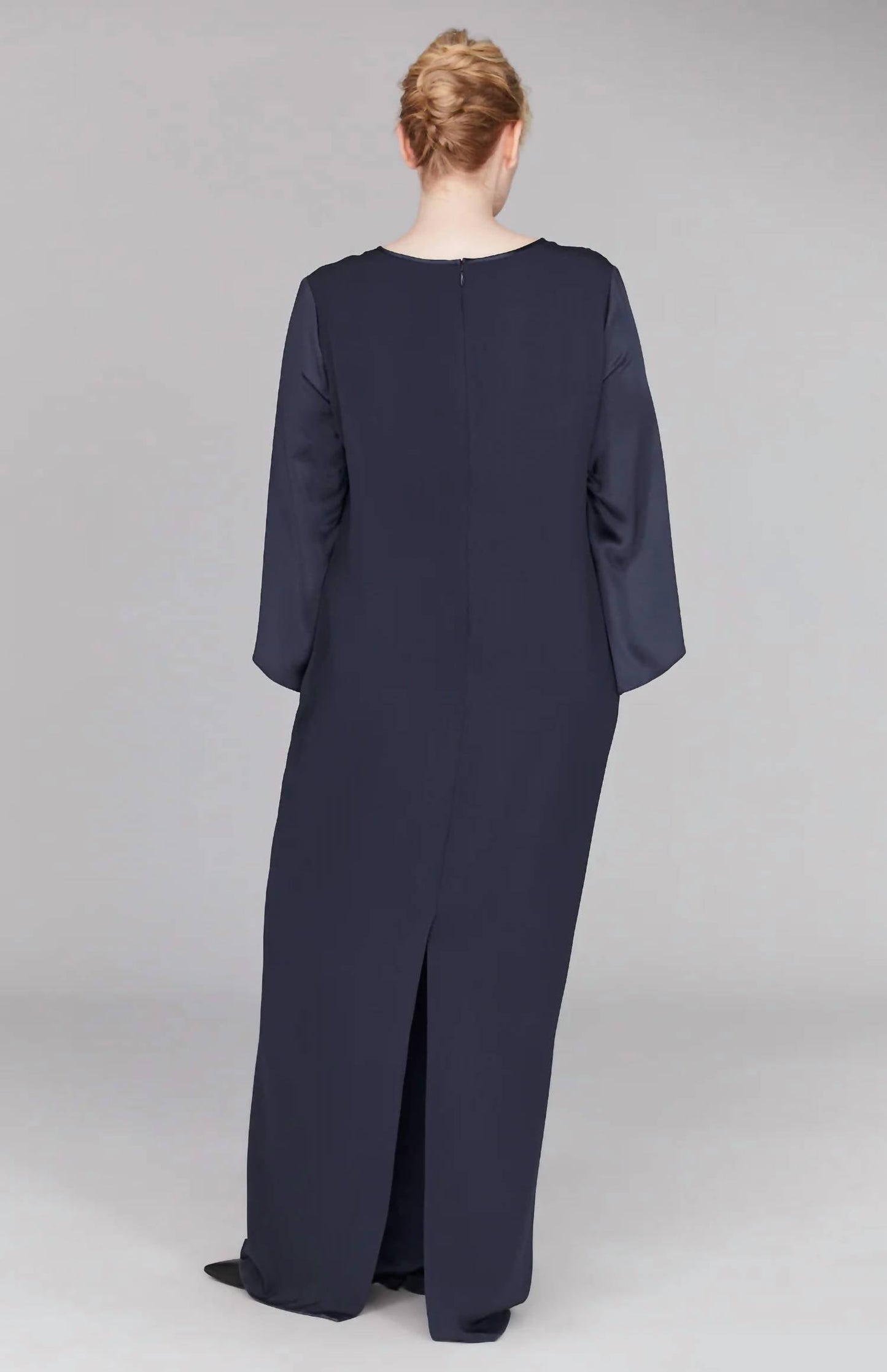 Long Sleeve Silk Dress