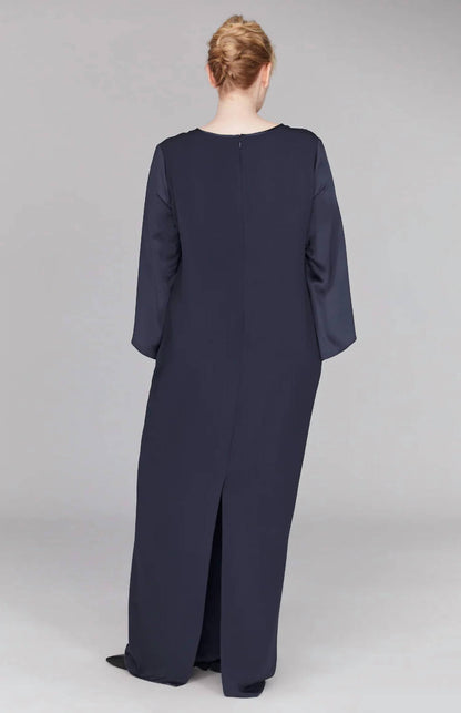 Long Sleeve Silk Dress