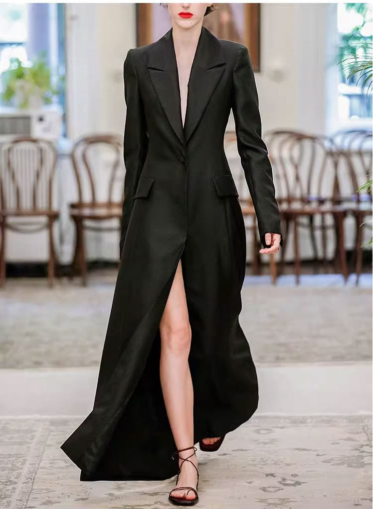 Women's Design Sense Niche Temperament Lightly Mature Adult Lady Like Woman King-size Coat See size chart under “more details”