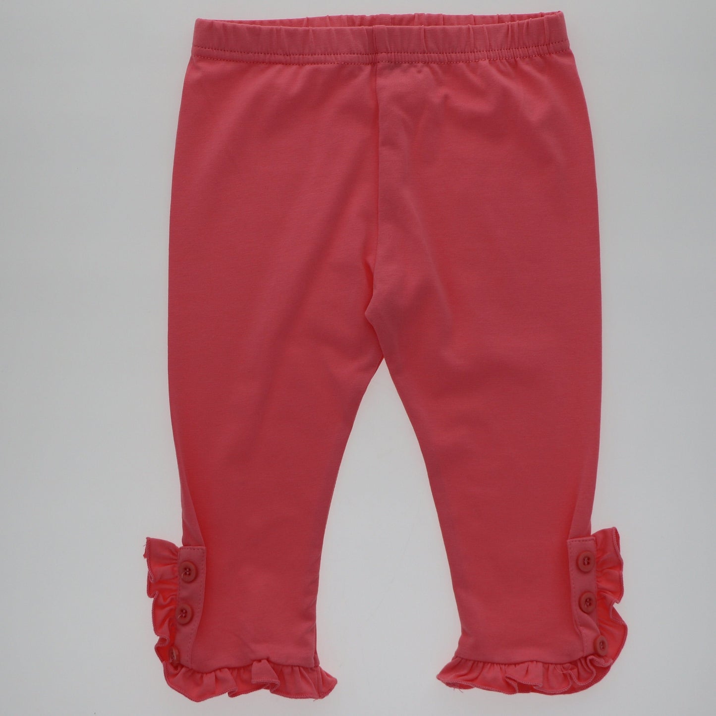 Maddie Button Ruffle Capri