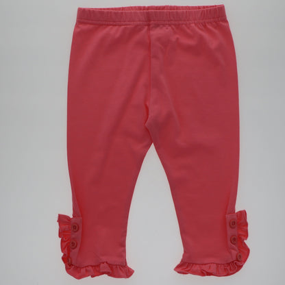 Maddie Button Ruffle Capri