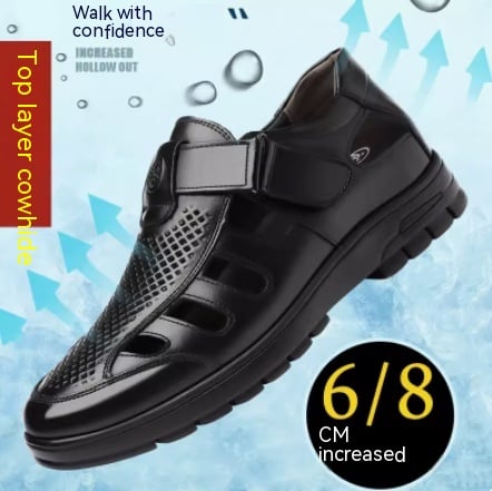 Summer Hollow Leather Sandals for Women