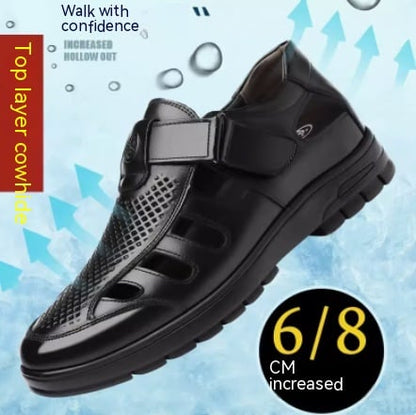 Summer Hollow Leather Sandals for Women