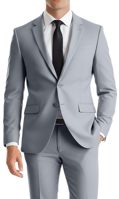 Mens Suit 2 Piece Formal Business Tuxedo for Men Wedding Prom Groom Outfit Blazer Dress Pants Suit Set