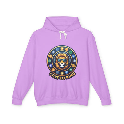 Crypto King Hoodie — Lion Crest Cryptocurrency Graphic Hoodie