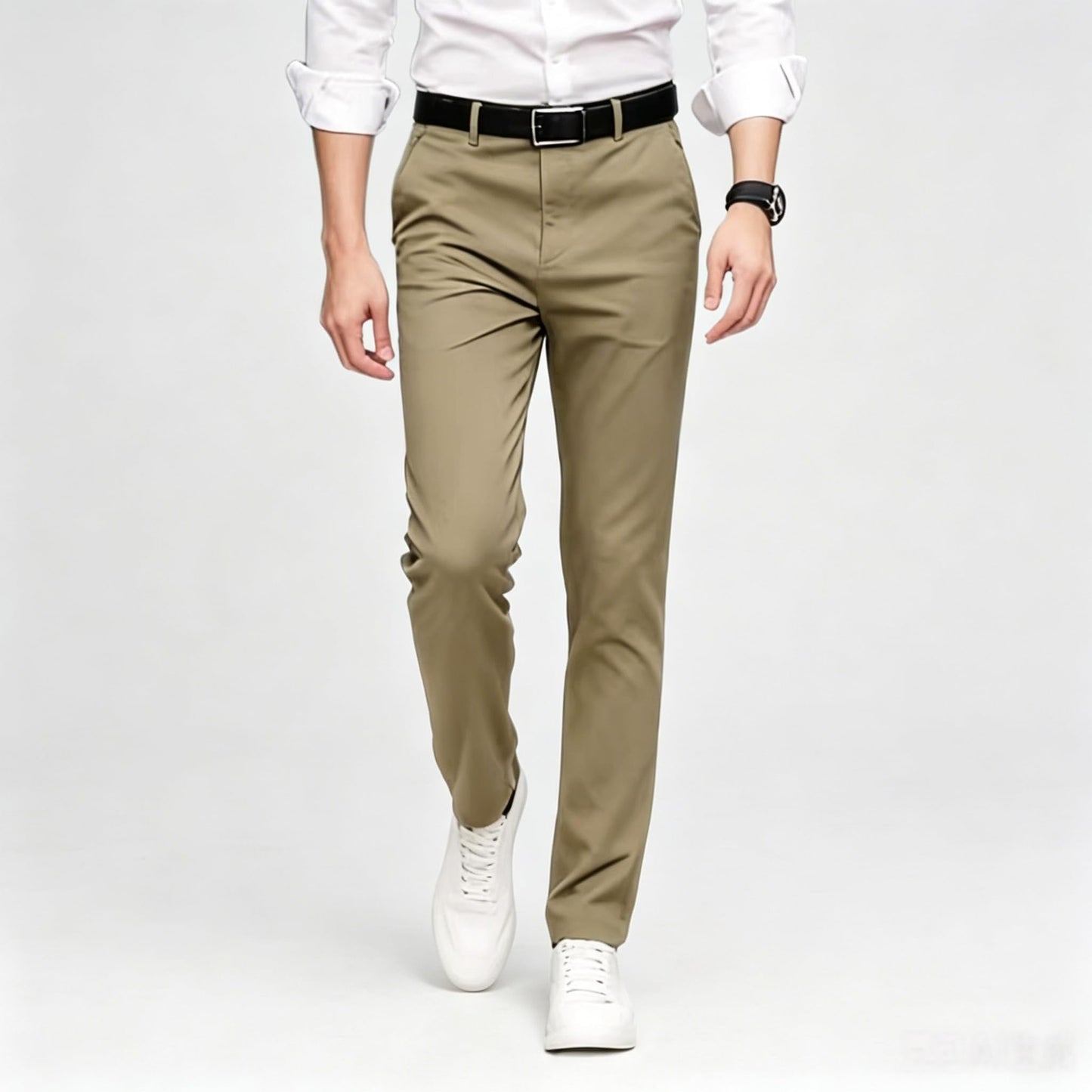 Men's Formal Dress Pants, Straight Fit Wrinkle-Resistant for Wedding and Formal Occasions